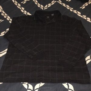 Haggar Black Long Sleeve Collared Shirt